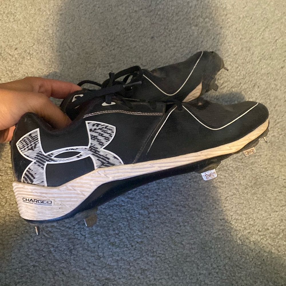 Under Armour Metal Softball cleats size 11. Light/moderate use.